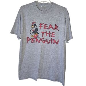 The Cotton Exchange Fear the Penguin Vintage T-Shirt  Size Large Made in USA YSU